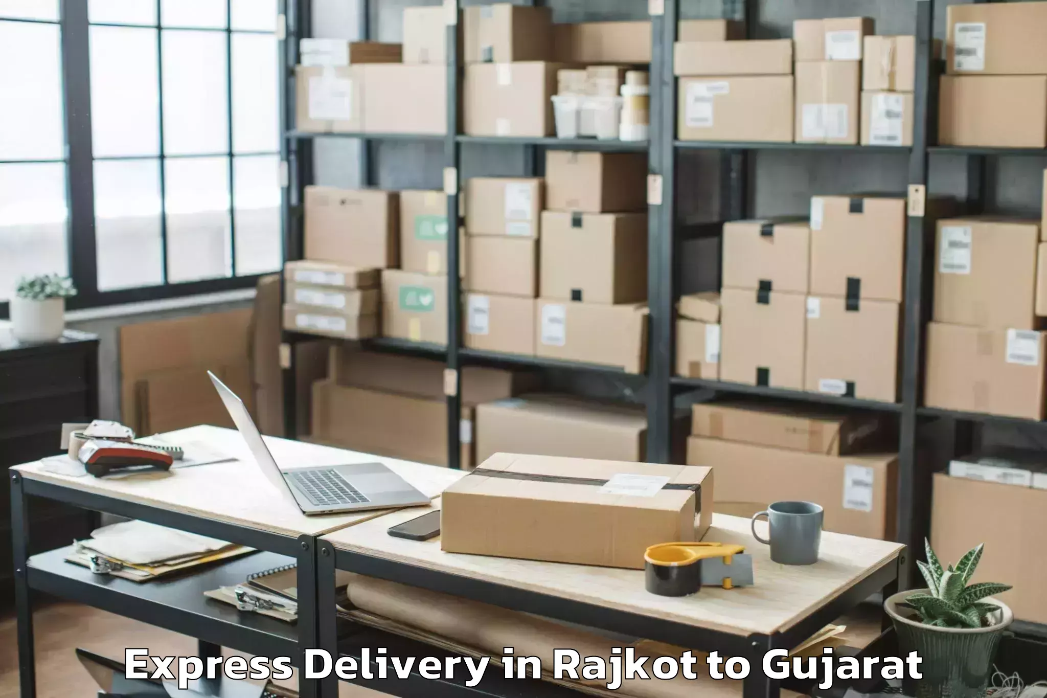 Get Rajkot to Dantiwada Express Delivery